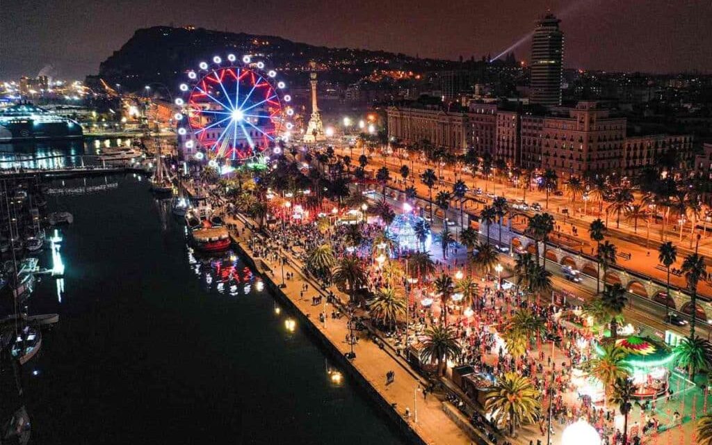 Navidad en el puerto de Barcelona