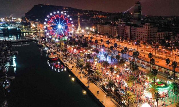 Navidad en el puerto de Barcelona